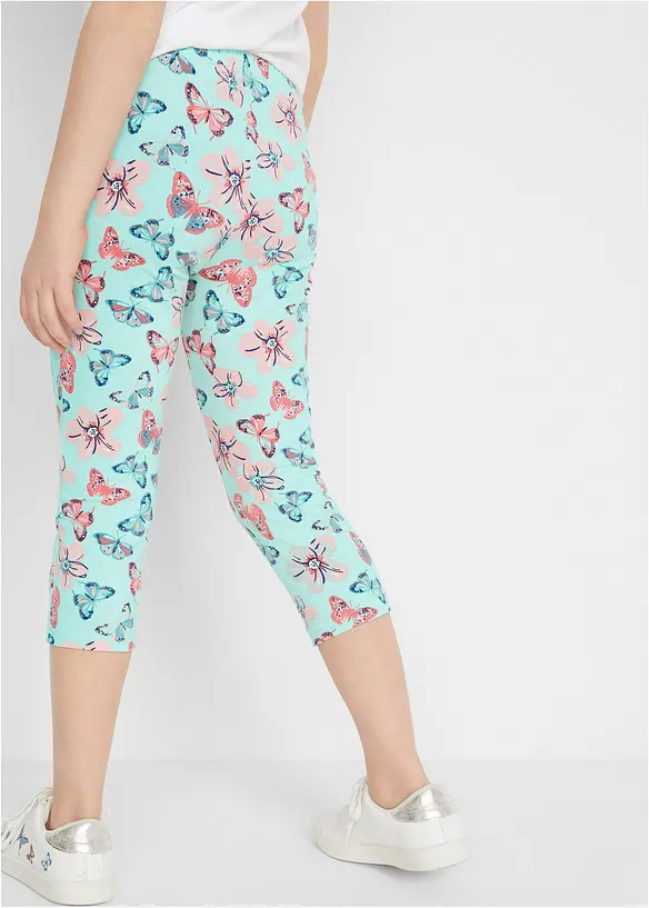 Capri-leggings med økologisk bomull (2-pack), bonprix