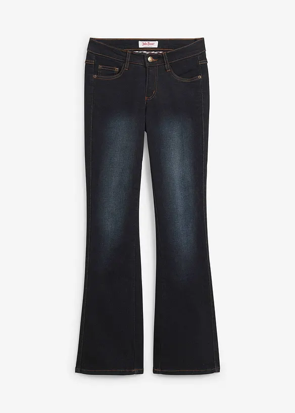 Bootcut-jeans Mid Waist, formende, bonprix