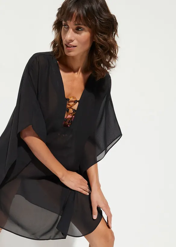 Strandtunika i lett chiffon, bonprix