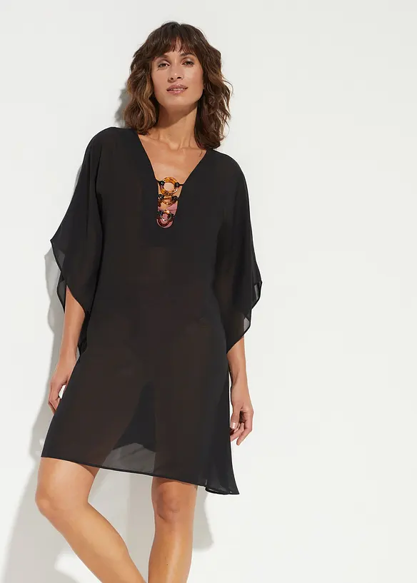 Strandtunika i lett chiffon, bonprix