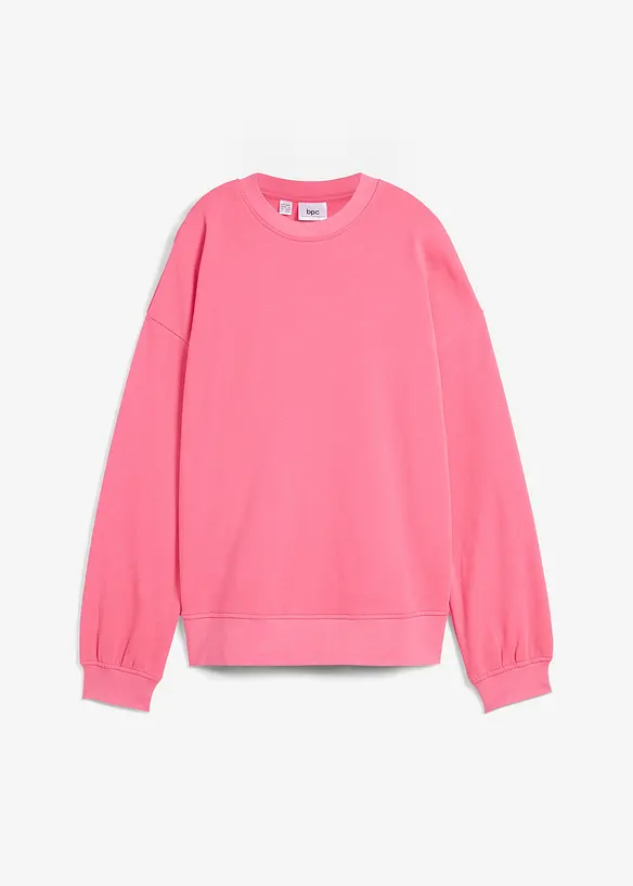 Oversized sweatshirt i ren bomull, bonprix