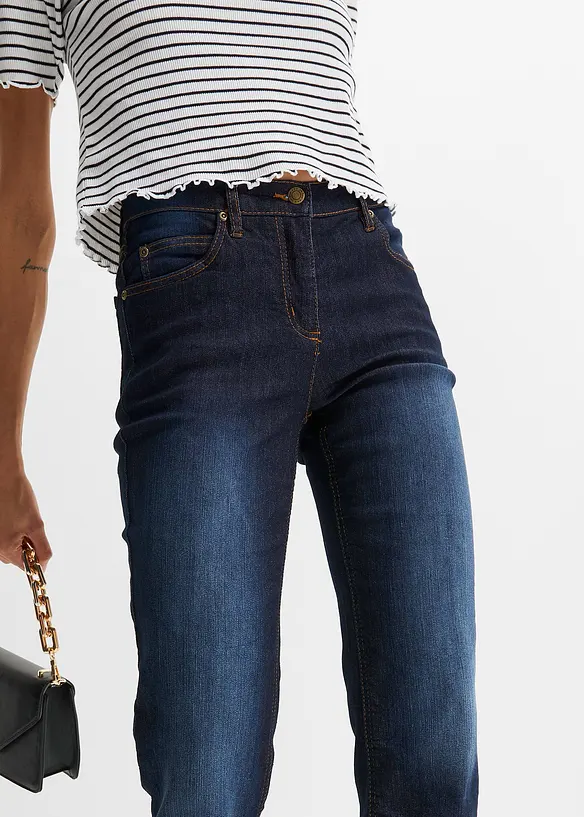 Straight-jeans Mid Waist, Stretch, bonprix