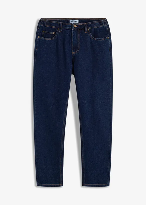 Classic Fit-jeans med linning som er elastisk i sidene, Straight, bonprix