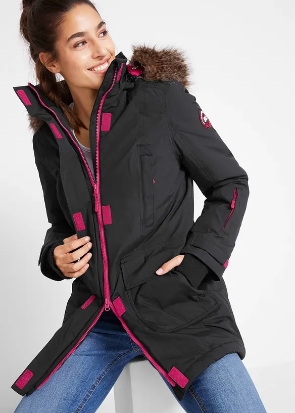 Vattert parkas i vanntett materiale, bonprix