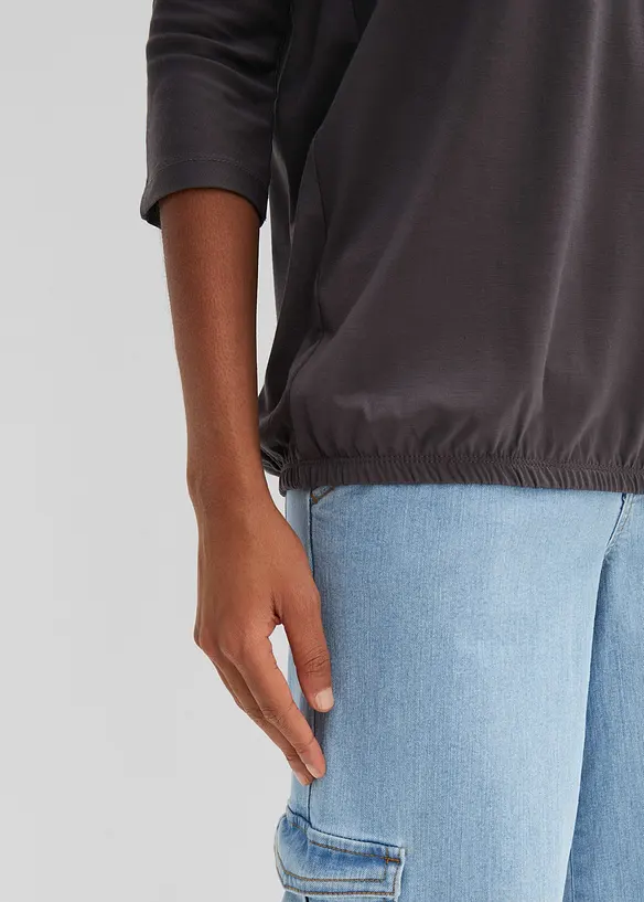 Oversized topp av viskosemiks, bonprix