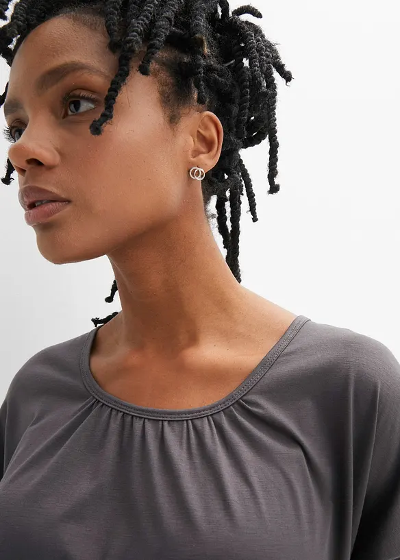 Oversized topp av viskosemiks, bonprix