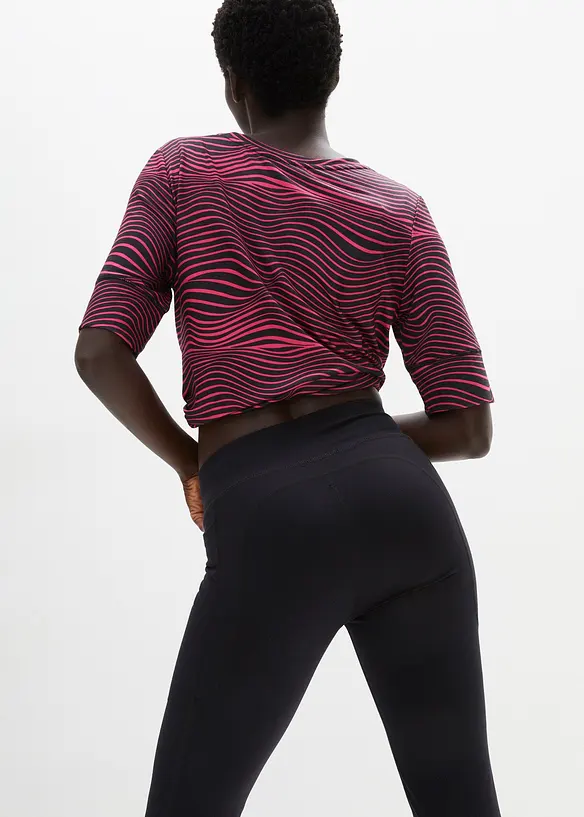 Ultrasoft treningsleggings med lommer i siden, ankellang, bonprix