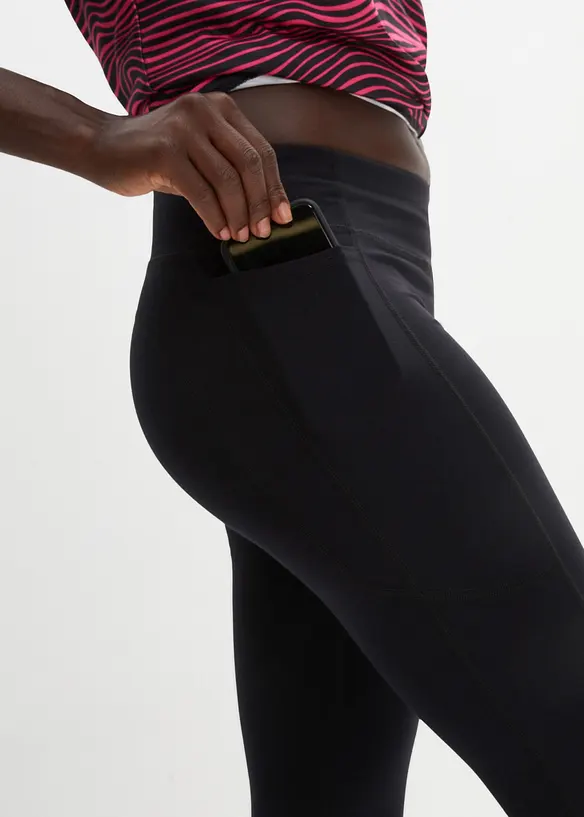 Ultrasoft treningsleggings med lommer i siden, ankellang, bonprix