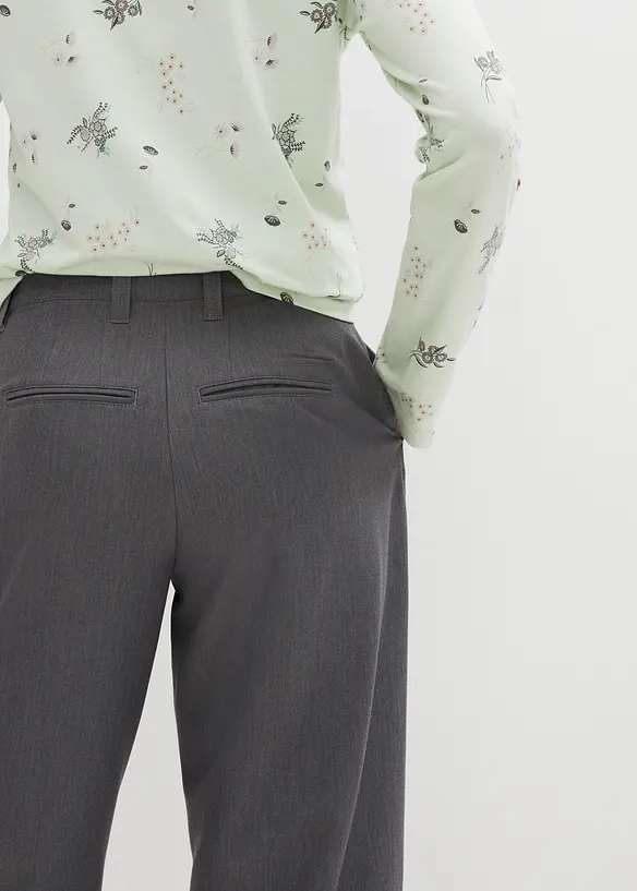 Bukse med legg og høy midje med komfortlinning, bonprix