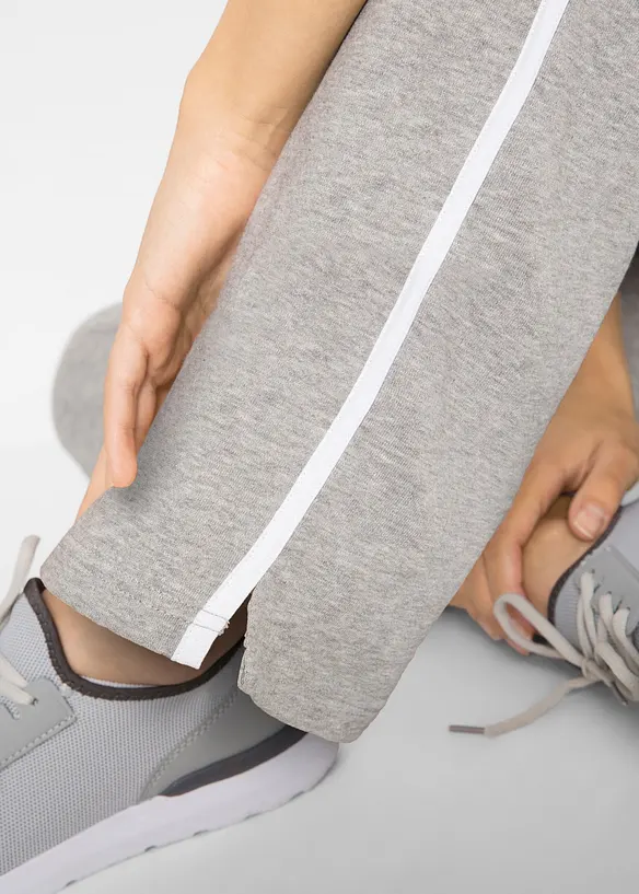 Joggebukse i formstabilt materiale i 100% bomull (2-pack), bonprix
