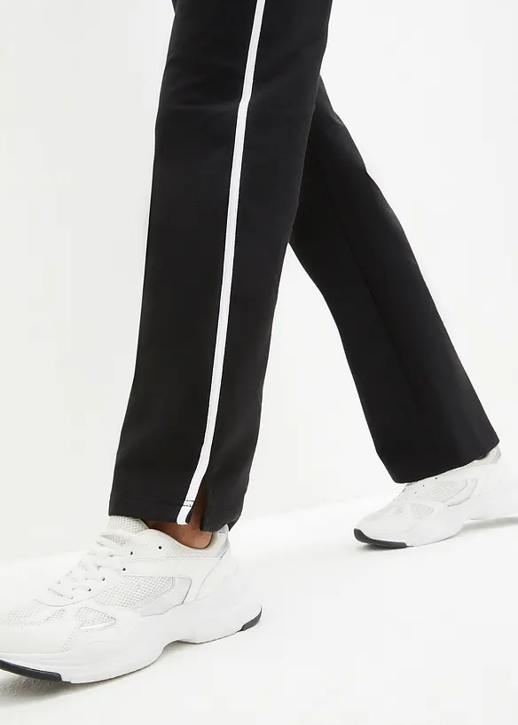 Joggebukse i formstabilt materiale i 100% bomull (2-pack), bonprix
