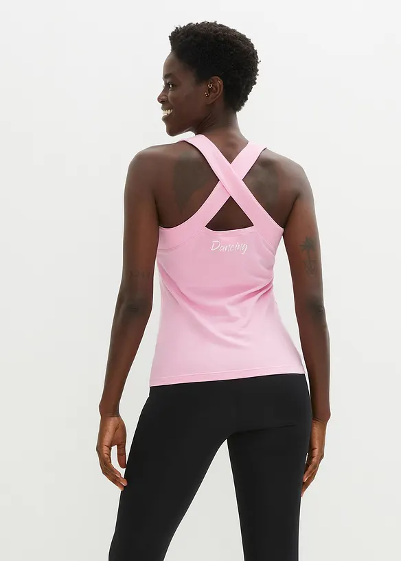 Lett topp med kryssede stropper (2-pack), bonprix