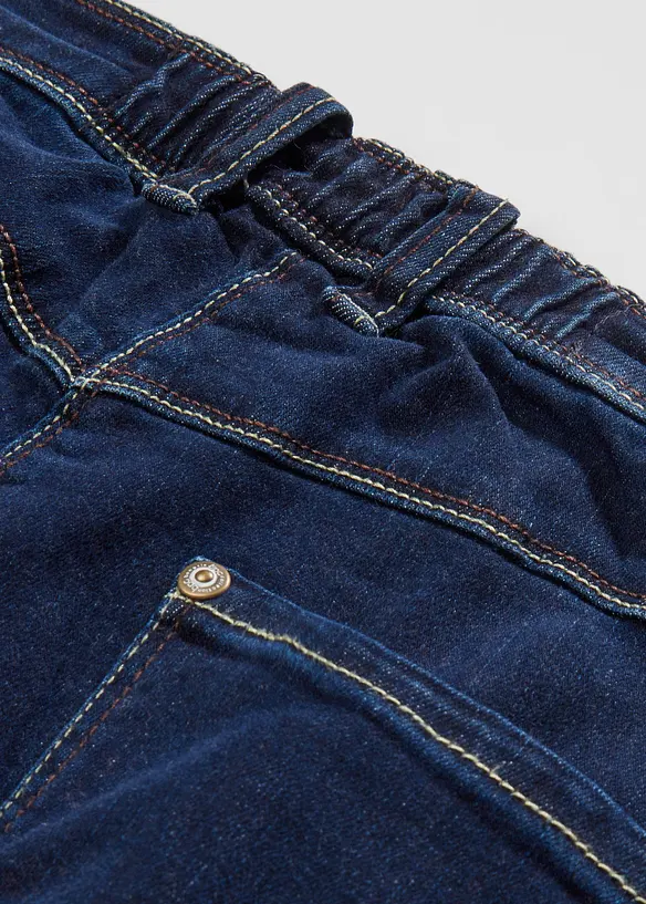 Wide Leg-jeans Mid Waist, komfortlinning, bonprix
