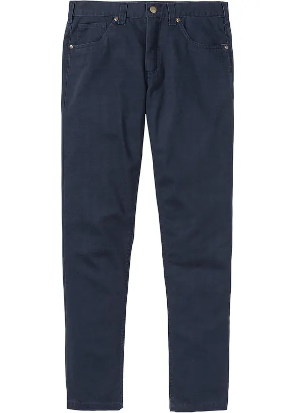 Regular Fit-twillbukse i 100% bomull, Straight, bonprix