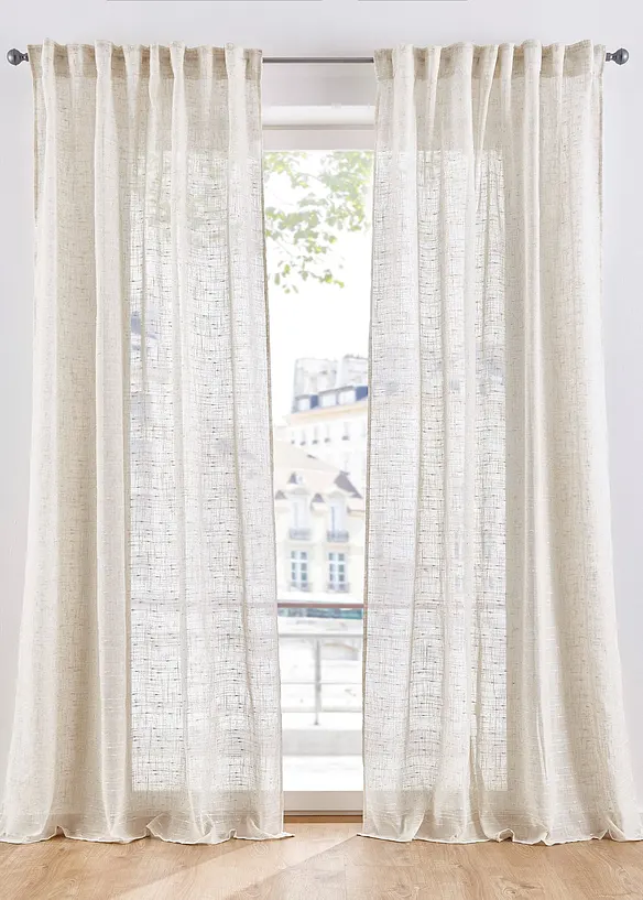 Gardin med struktur, i flere størrelser (1-pack), bonprix