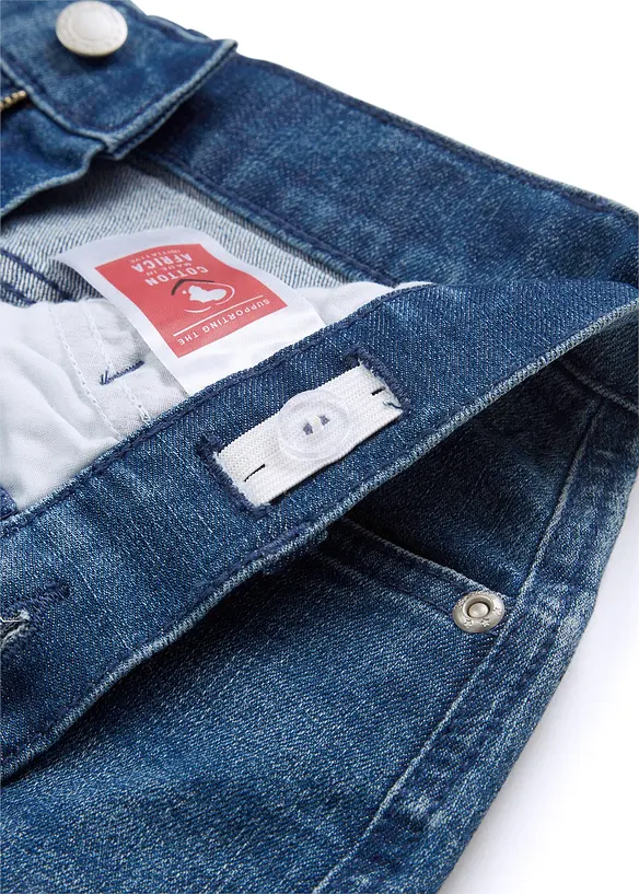 Loose Fit-jeans med stretch og regulerbar linning, Straight, bonprix