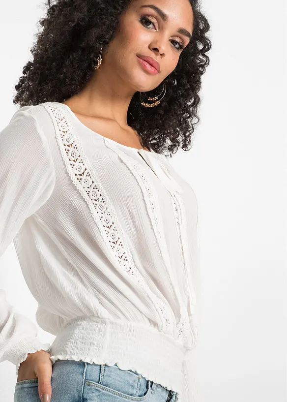 Bluse i myk viskose, bonprix