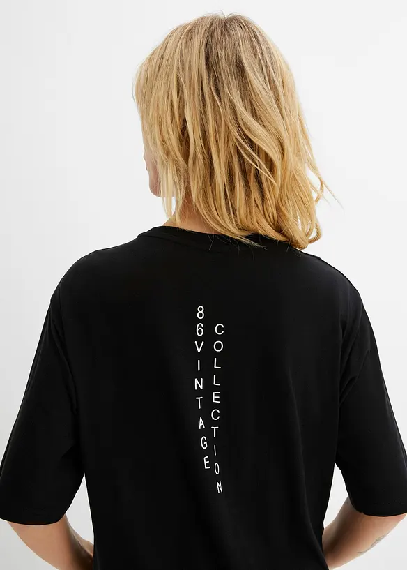Oversized topp i myk viskosemiks, bonprix