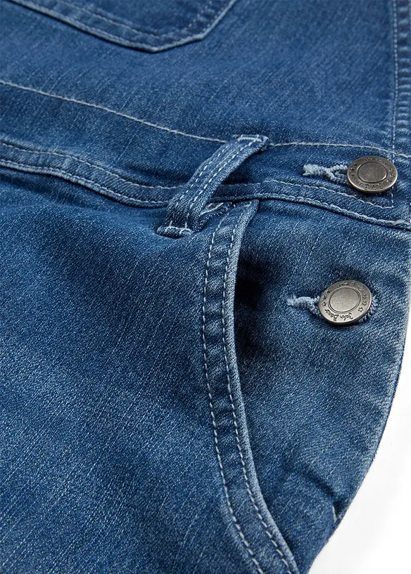 Snekkerbukse i denim Mid Waist, bonprix