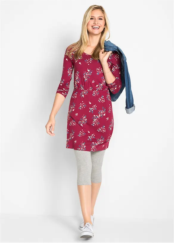 Capri-leggings i smal modell (2-pack), bonprix