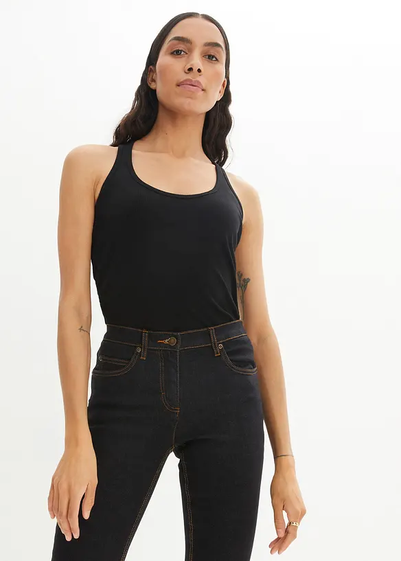 Straight-jeans Mid Waist, Stretch, bonprix