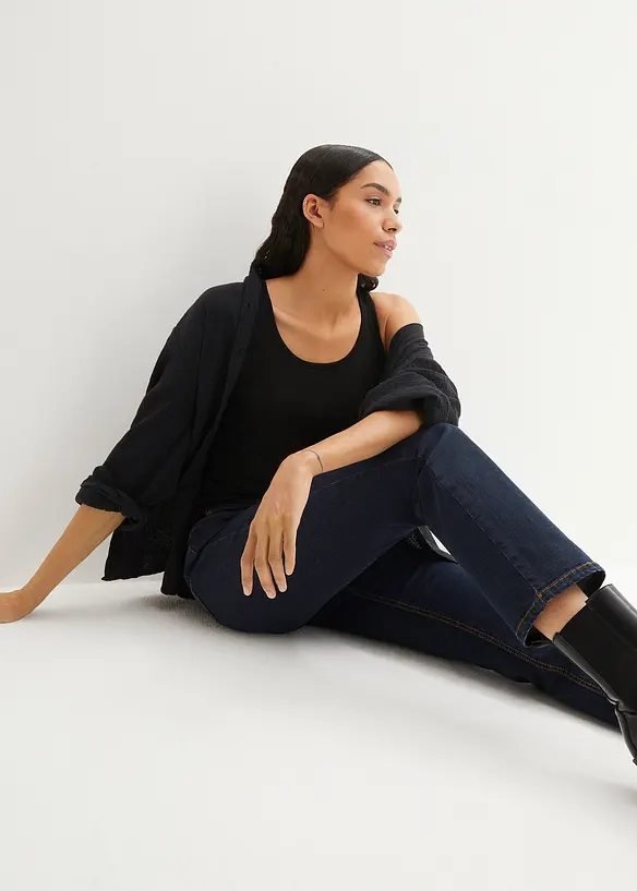 Straight-jeans Mid Waist, Stretch, bonprix