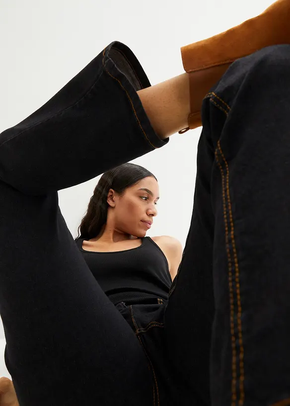 Straight-jeans Mid Waist, Stretch, bonprix