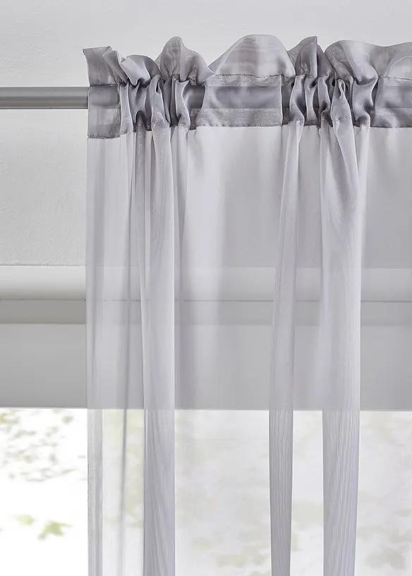 Gardin av lett voile (2-pack), bonprix