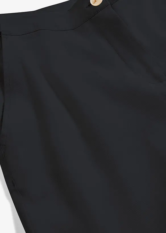 High Waist-bukse i lin-/viskosemiks, bonprix