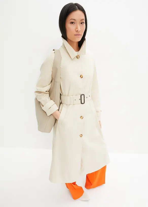 Trenchcoat med avtagbar hette, bonprix