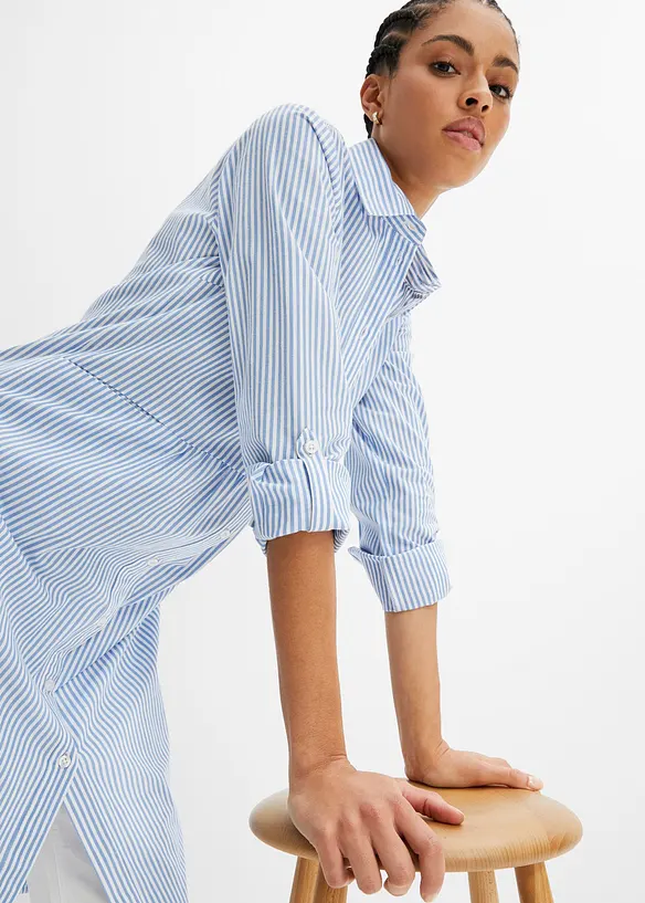 Skjortekjole med stripemønster, bonprix