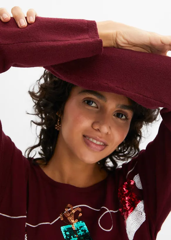 Finstrikket genser, bonprix