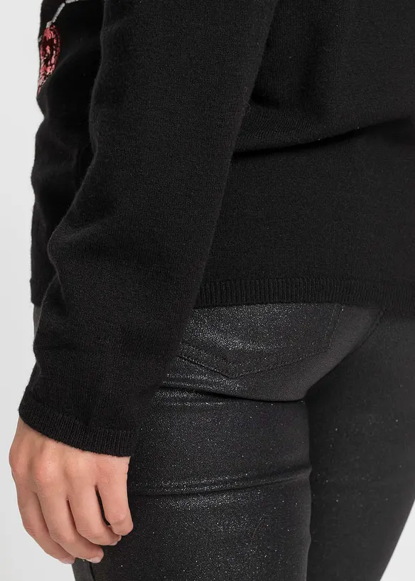 Finstrikket genser, bonprix