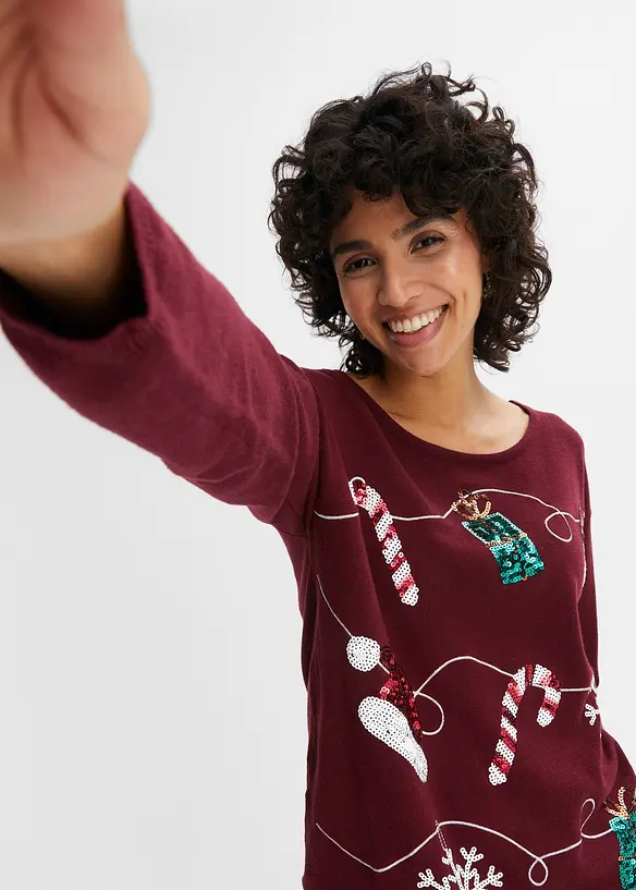 Finstrikket genser, bonprix