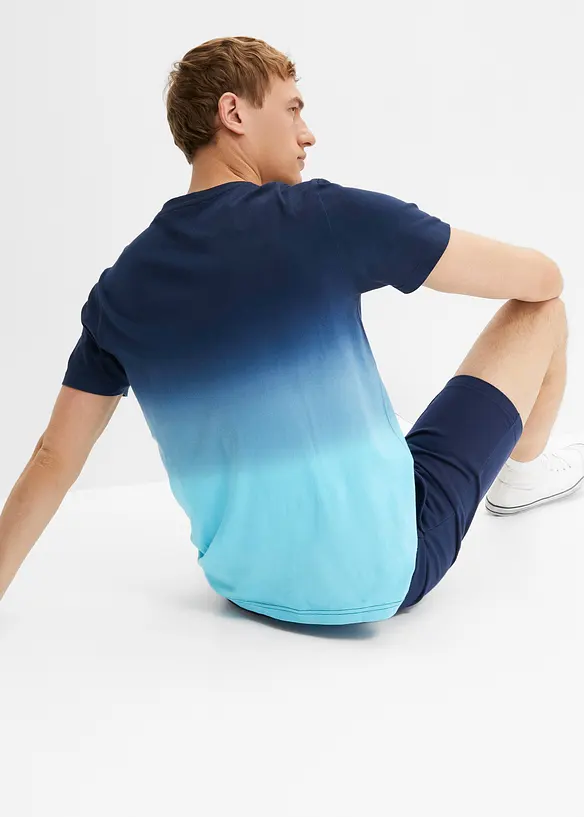 T-skjorte og sweat bermudashorts i 100% bomull (2-delt sett), bonprix