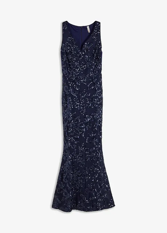 Mermaid-shape paljettkjole, bonprix