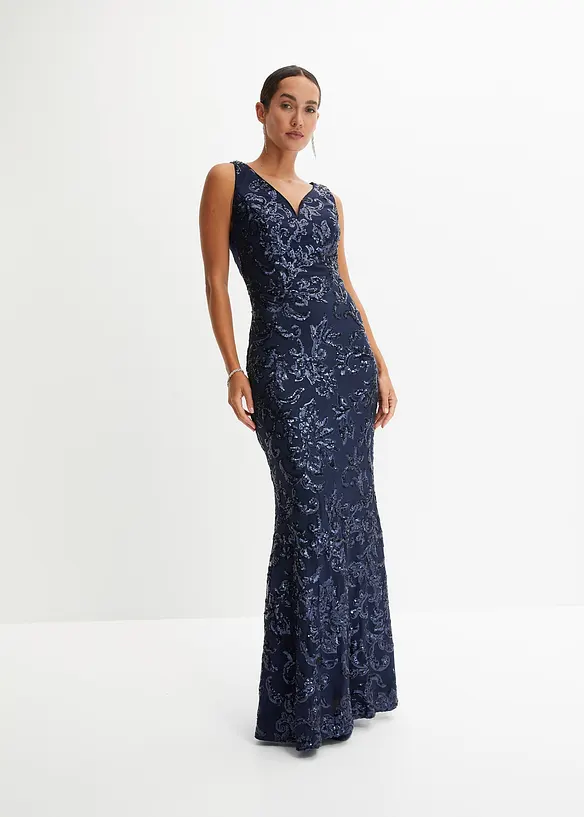 Mermaid-shape paljettkjole, bonprix