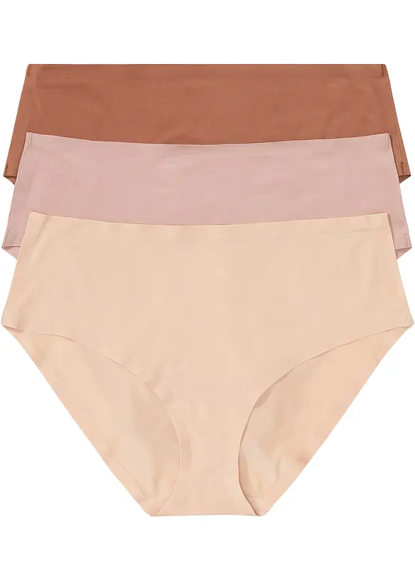 Feel Comfort-sømløs truse (3-pack), bonprix