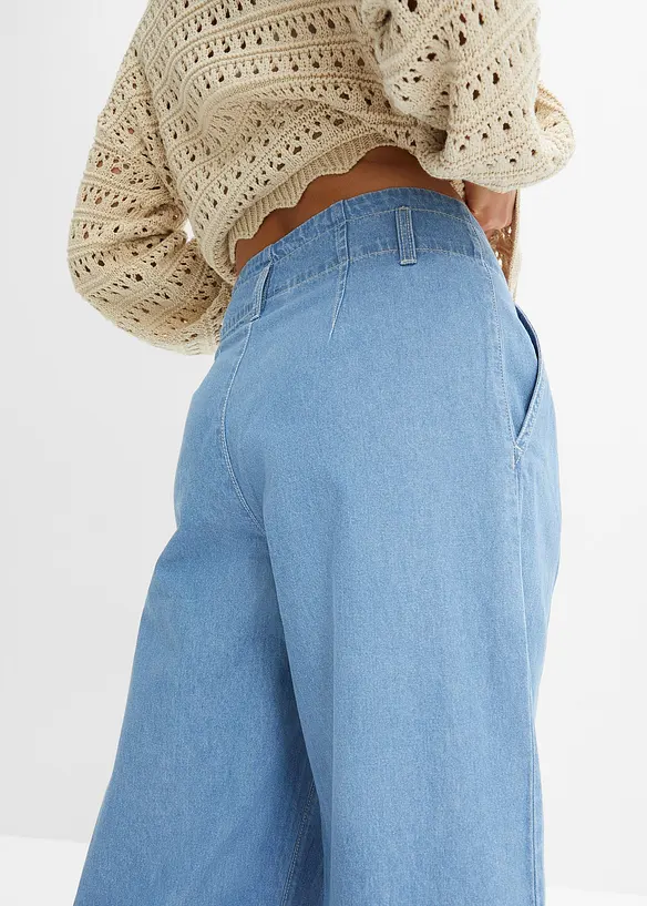 Wide Leg-jeans Low Waist, Low Stretch, bonprix