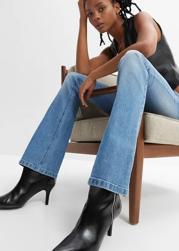 Flared-jeans Mid Waist, stretch, bonprix