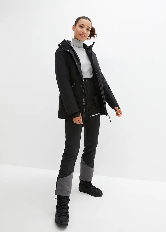 Funksjonsbukse i softshell med stretch, vannavstøtende, bonprix