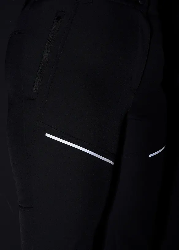 Funksjonsbukse i softshell med stretch, vannavstøtende, bonprix