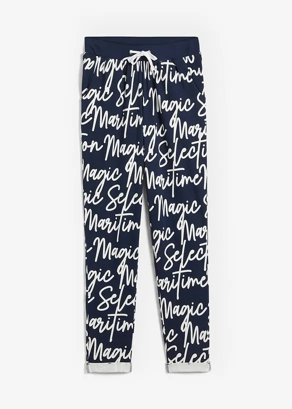 Slip on-bukse med trykk, bonprix