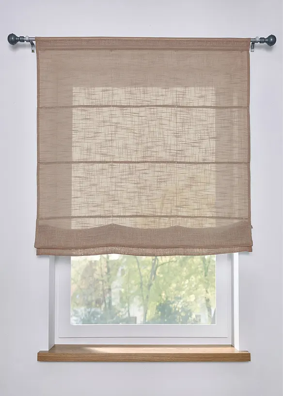 Liftgardin i lin-look, bonprix