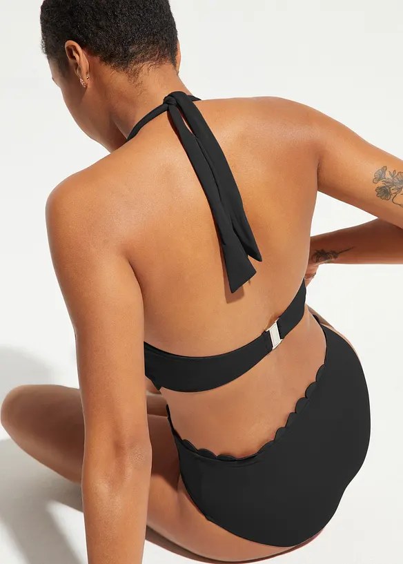 Halterneck-bikini (2-delt sett) i resirkulert polyamid, bonprix