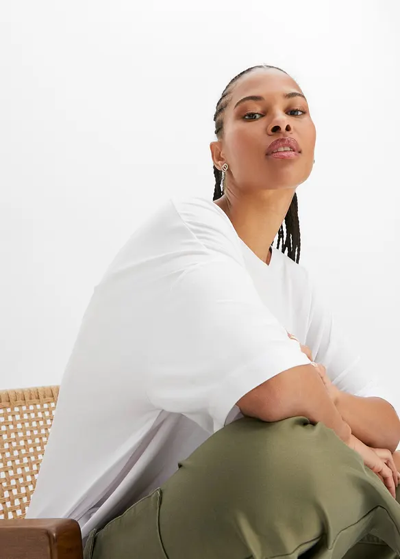 Lett oversized topp av lett viskose, bonprix