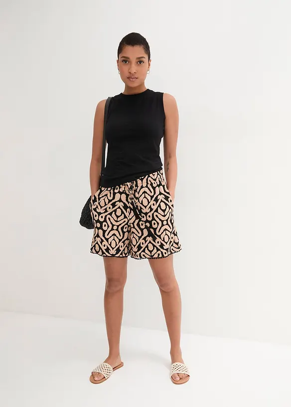 Jerseyshorts i myk viskosemiks, bonprix
