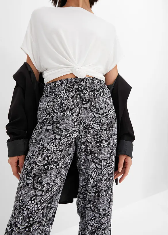 Pull on-bukse med trykk, bonprix