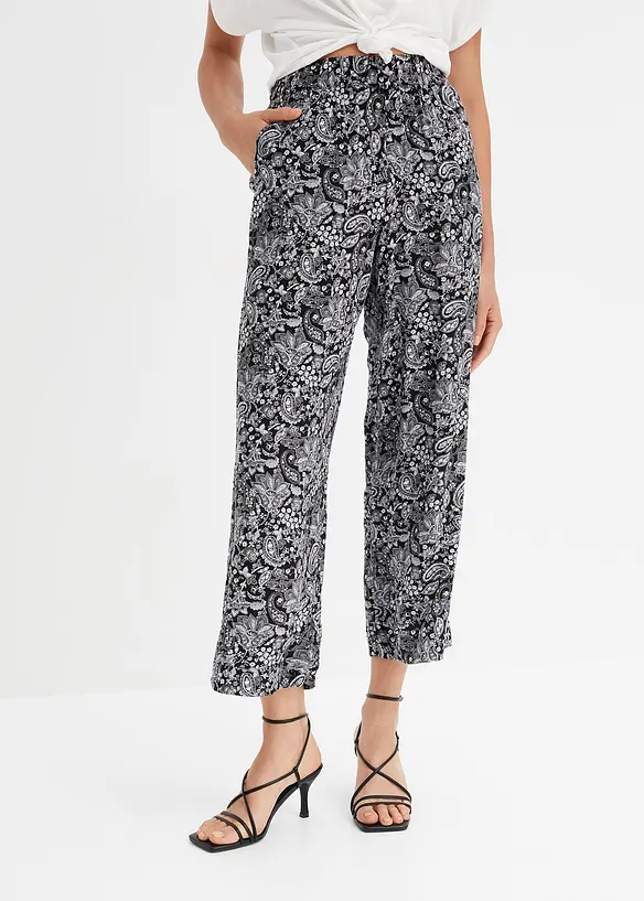 Pull on-bukse med trykk, bonprix