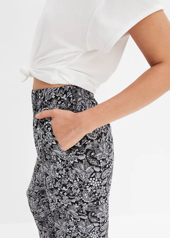 Pull on-bukse med trykk, bonprix